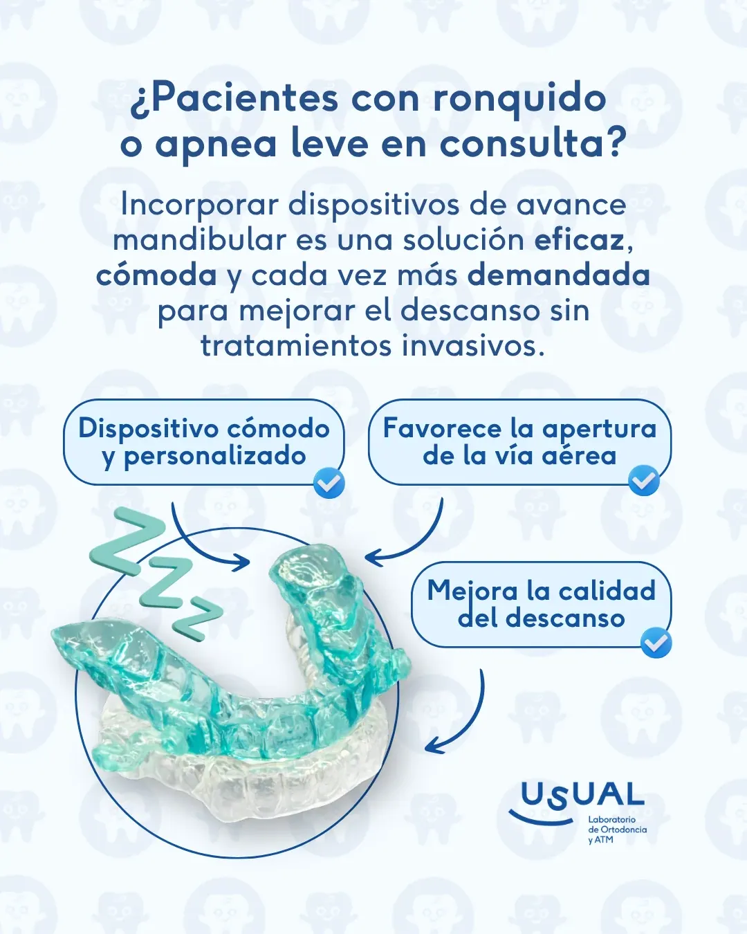 Snorky Antirronquidos · 'Pacientes con ronquido o apnea leve en consulta' — dispositivo cómodo, personalizado y mejora del descanso